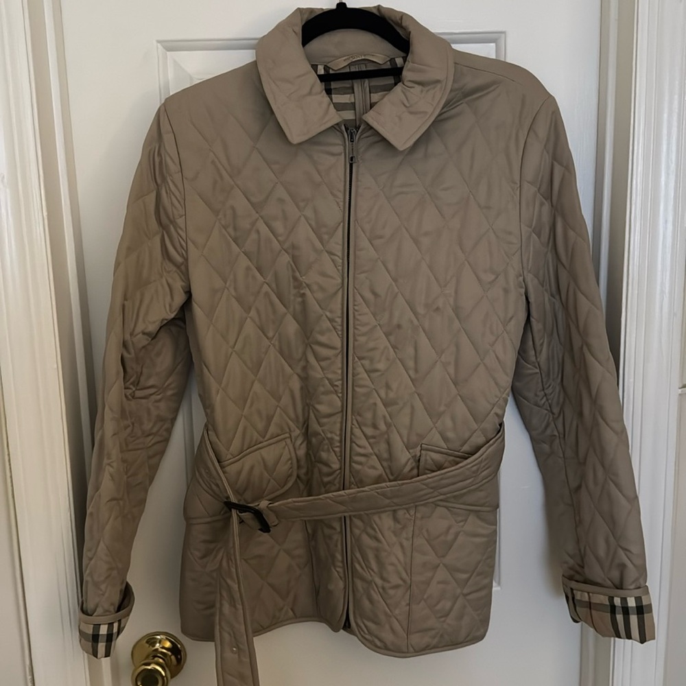 Authentic Burberry Jacket - Quilted with Zipper